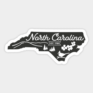 State of North Carolina Graphic Tee Sticker